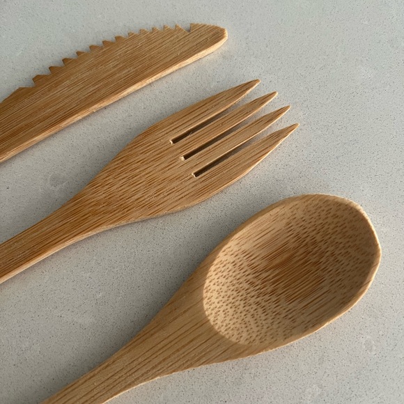 Wooden Travel Utensils in Carrying Case - *NEW* - Picture 5 of 9